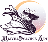 MatchaPeaches Art logo