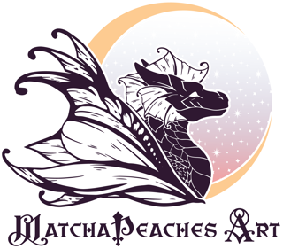 MatchaPeaches Art logo