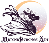 MatchaPeaches Art logo