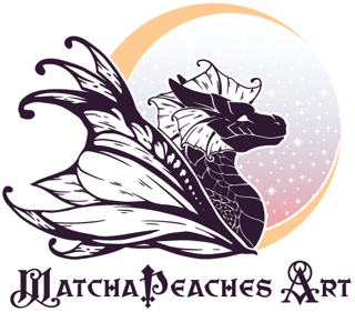 MatchaPeaches Art logo